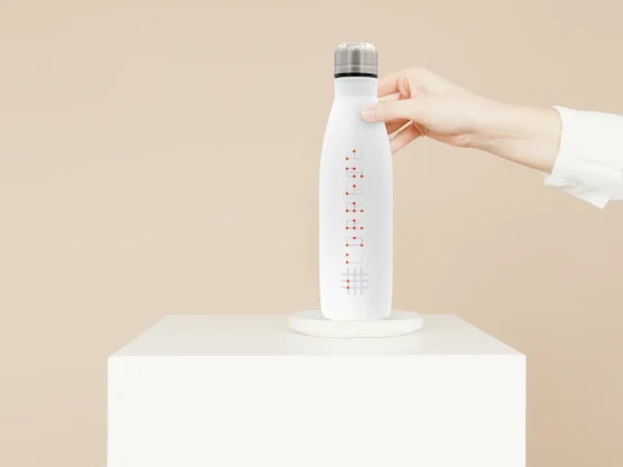 Mockup borraccia branded CorRete - brand identity Akra Studios